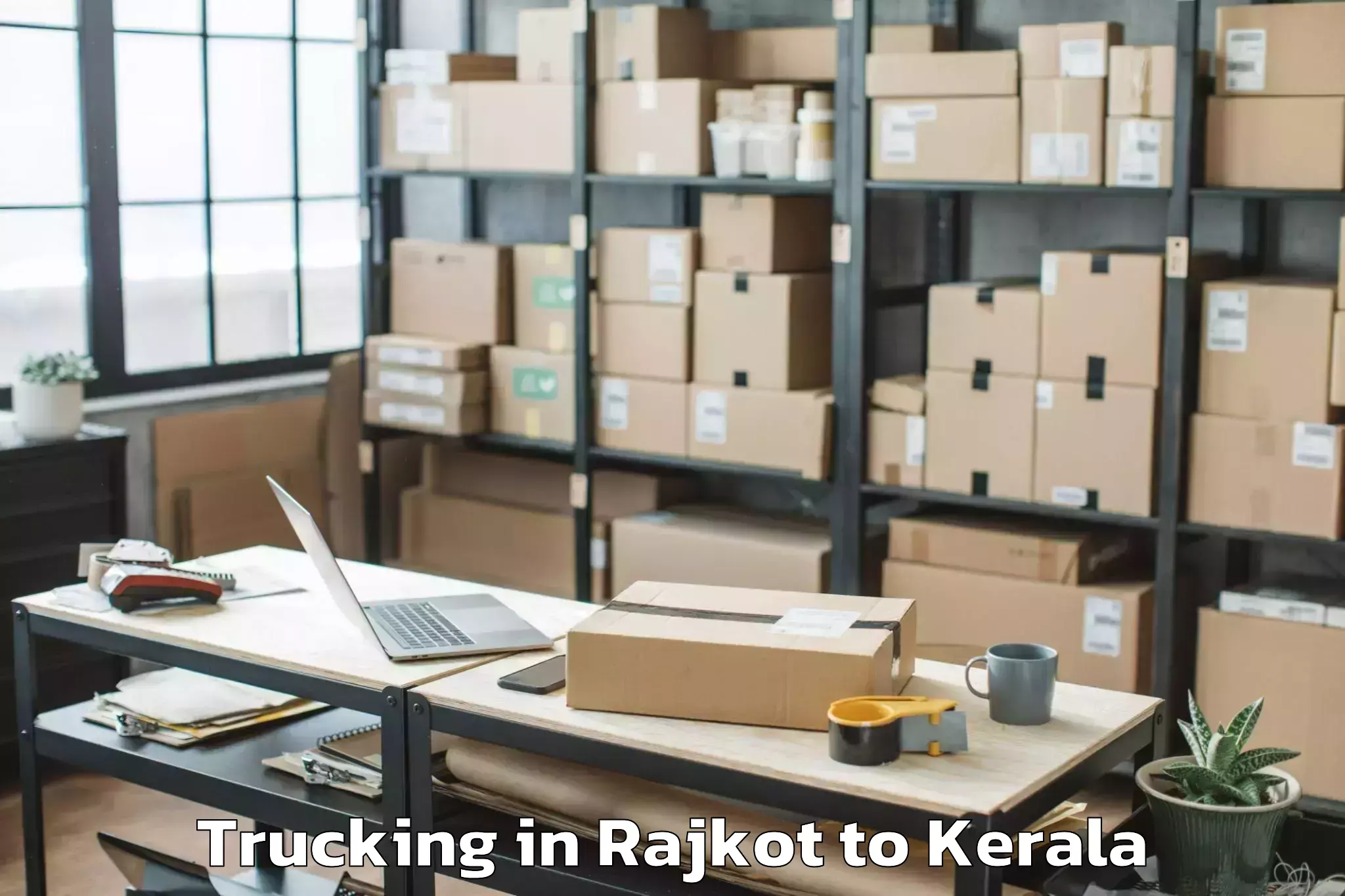 Affordable Rajkot to Cheruvathur Trucking